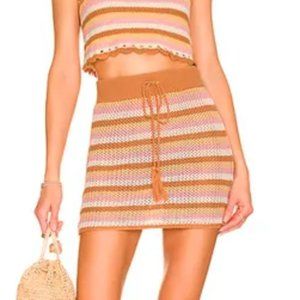 L*Space Coast Is Clear Mini Skirt Small